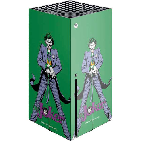 DC Comics The Joker Classic Art Pose Xbox Series X Console Skin
