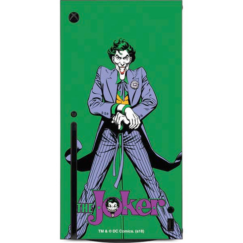 DC Comics The Joker Classic Art Pose Xbox Series X Console Skin