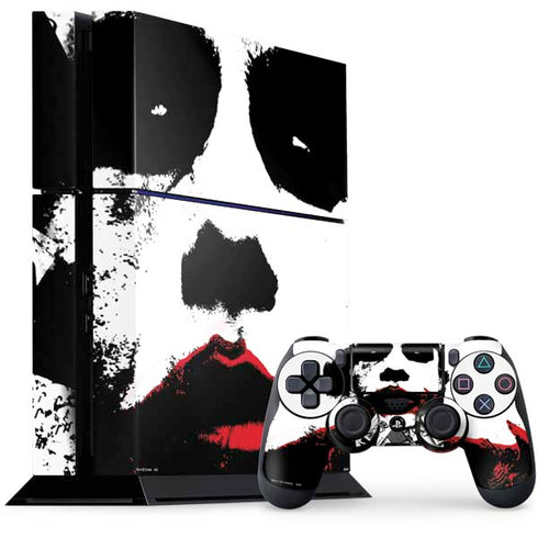 DC Comics The Joker Dark Knight Poster Art PS4 Console and Controller Bundle Skin