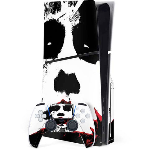 DC Comics The Joker Dark Knight Poster Art PS5 Slim Disk Bundle Skin