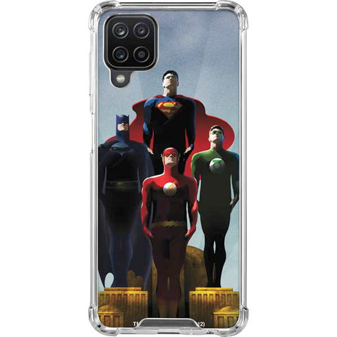 Justice League Standing Pose Team Galaxy A12 Clear Case