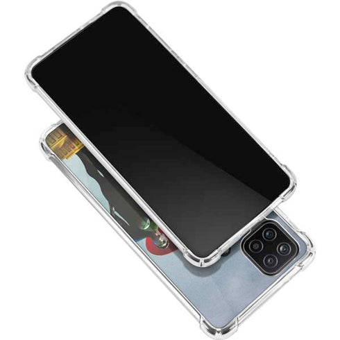 Justice League Standing Pose Team Galaxy A12 Clear Case