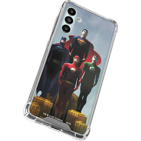 Justice League Standing Pose Team Galaxy A13 5G Clear Case