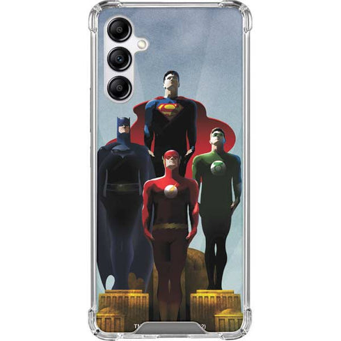 Justice League Standing Pose Team Galaxy A14 5G Clear Case