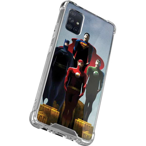 Justice League Standing Pose Team Galaxy A51 5G Clear Case