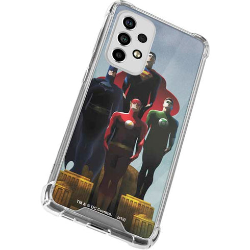 Justice League Standing Pose Team Galaxy A53 5G Clear Case