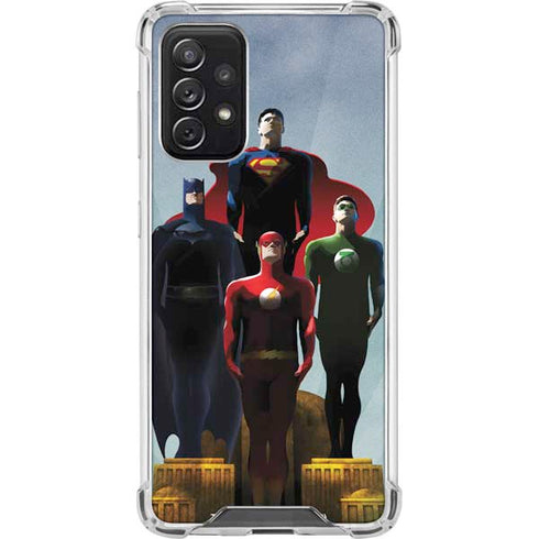 Justice League Standing Pose Team Galaxy A72 5G Clear Case