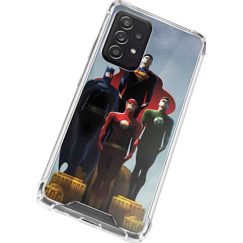 Justice League Standing Pose Team Galaxy A72 5G Clear Case
