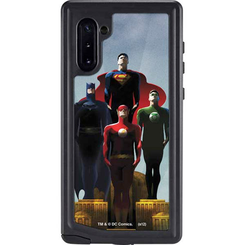 Justice League Standing Pose Team Galaxy Note 10 Waterproof Case