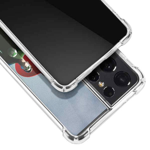 Justice League Standing Pose Team Galaxy S21 Ultra 5G Clear Case