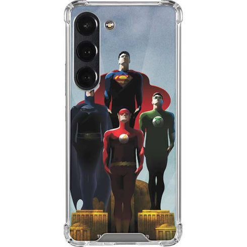 Justice League Standing Pose Team Galaxy S23 Clear Case