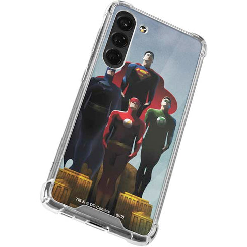Justice League Standing Pose Team Galaxy S23 Plus Clear Case