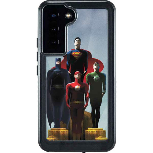Justice League Standing Pose Team Galaxy S23 Plus Waterproof Case