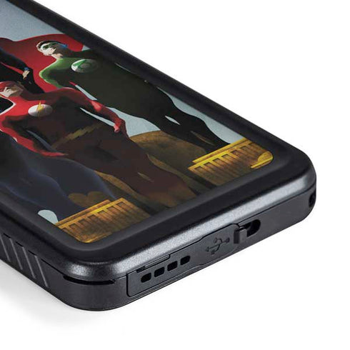 Justice League Standing Pose Team Galaxy S23 Plus Waterproof Case