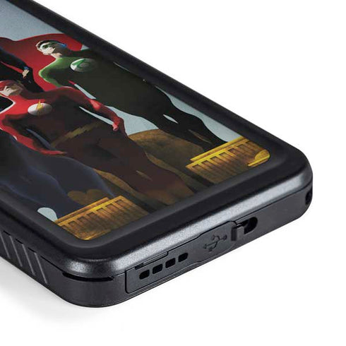 Justice League Standing Pose Team Galaxy S23 Waterproof Case