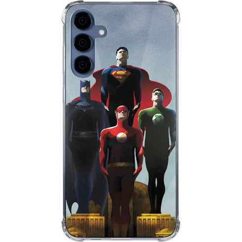 Justice League Standing Pose Team Galaxy S24 Clear Case