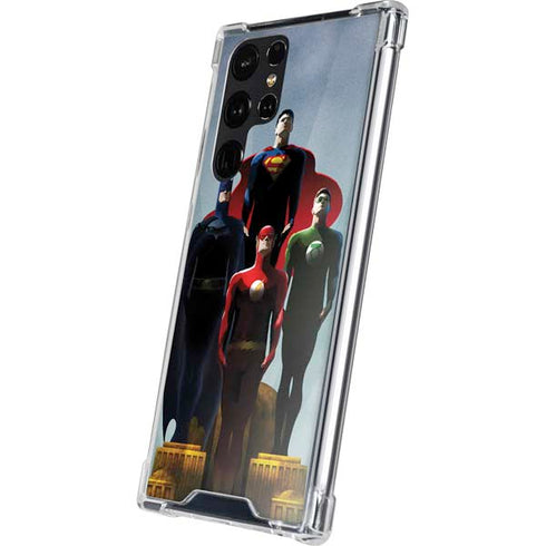 Justice League Standing Pose Team Galaxy S24 Ultra Clear Case