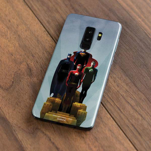 Justice League Standing Pose Team Galaxy S9 Plus Skin