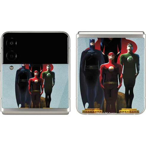 Justice League Standing Pose Team Galaxy Z Flip3 5G Skin