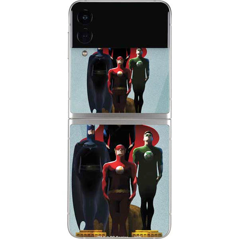 Justice League Standing Pose Team Galaxy Z Flip3 5G Skin