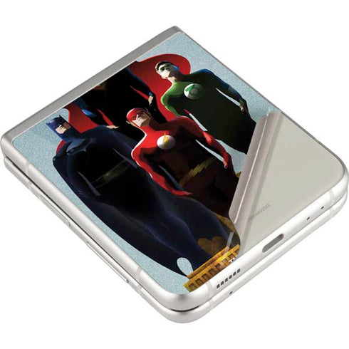 Justice League Standing Pose Team Galaxy Z Flip3 5G Skin