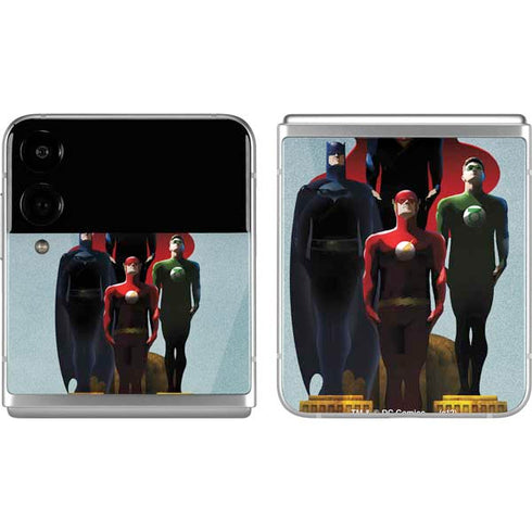 Justice League Standing Pose Team Galaxy Z Flip4 5G Skin