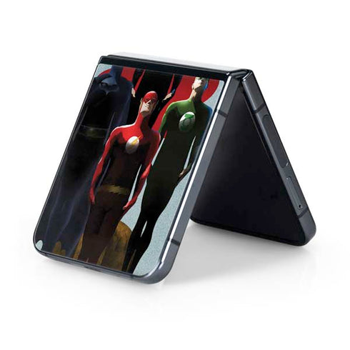 Justice League Standing Pose Team Galaxy Z Flip5 5G Skin
