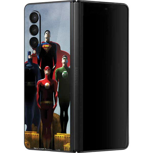 Justice League Standing Pose Team Galaxy Z Fold3 5G Skin