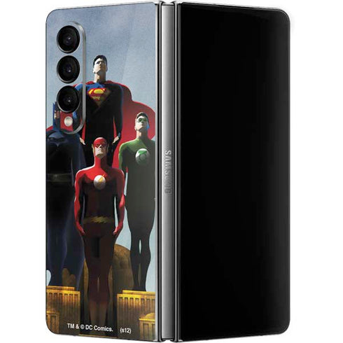 Justice League Standing Pose Team Galaxy Z Fold4 5G Skin
