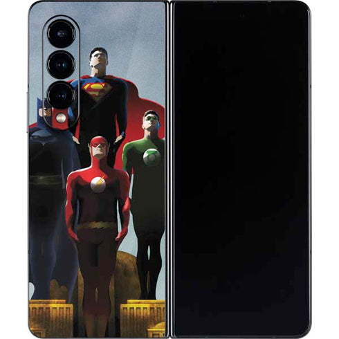 Justice League Standing Pose Team Galaxy Z Fold4 5G Skin