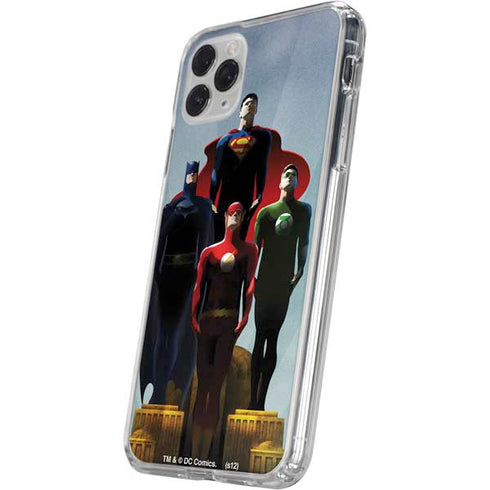 Justice League Standing Pose Team iPhone 11 Pro Clear Case