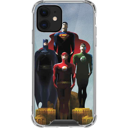 Justice League Standing Pose Team iPhone 12 Clear Case