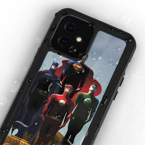 Justice League Standing Pose Team iPhone 12 Mini Waterproof Case