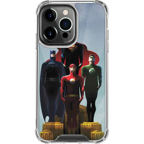 Justice League Standing Pose Team iPhone 13 Pro Clear Case