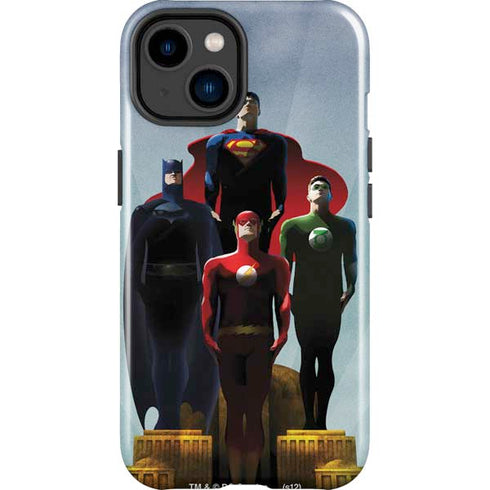Justice League Standing Pose Team iPhone 14 Plus Impact Case