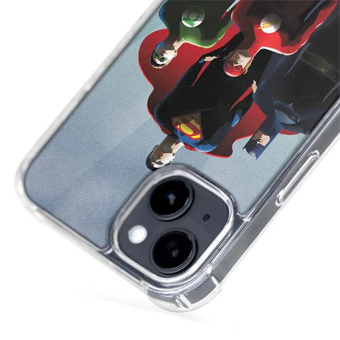 Justice League Standing Pose Team iPhone 15 Plus MagSafe Case