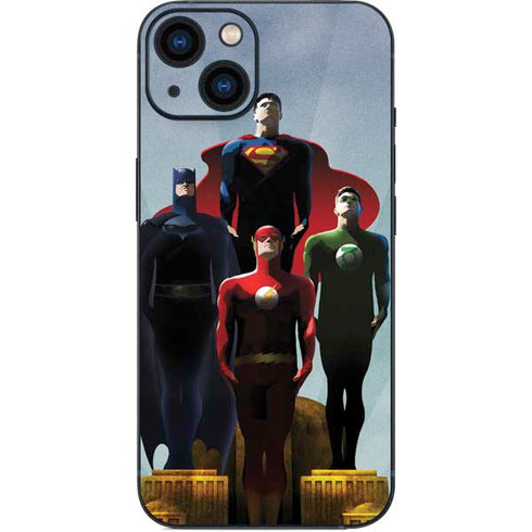 Justice League Standing Pose Team iPhone 15 Plus Skin