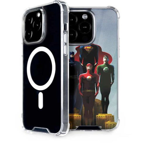 Justice League Standing Pose Team iPhone 14 Pro MagSafe Case