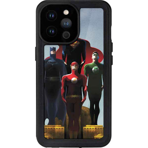 Justice League Standing Pose Team iPhone 14 Pro Max Waterproof Case