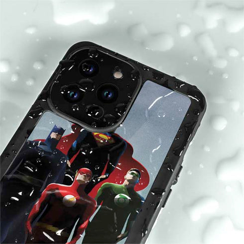 Justice League Standing Pose Team iPhone 14 Pro Max Waterproof Case