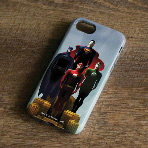 Justice League Standing Pose Team iPhone 8 Pro Case