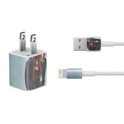 Justice League Standing Pose Team iPhone Charger (5W USB) Skin