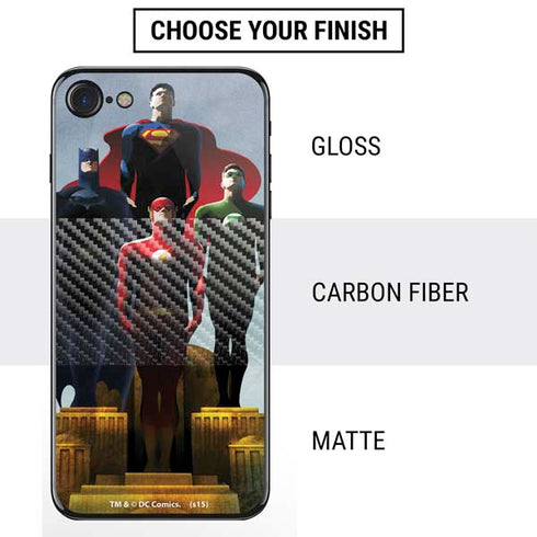 Justice League Standing Pose Team iPhone SE (2nd & 3rd Gen) Skin