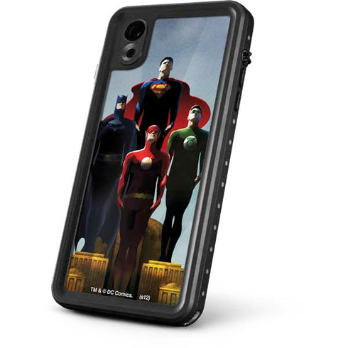 Justice League Standing Pose Team iPhone XR Waterproof Case