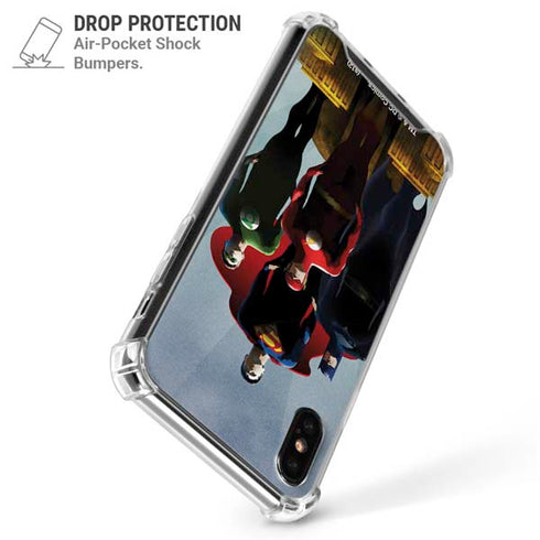Justice League Standing Pose Team iPhone XS Max Clear Case