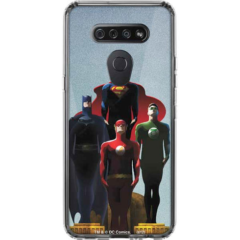 Justice League Standing Pose Team LG K51/Q51 Clear Case