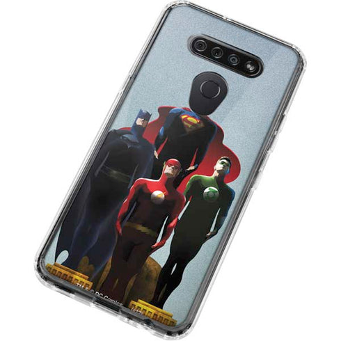 Justice League Standing Pose Team LG K51/Q51 Clear Case