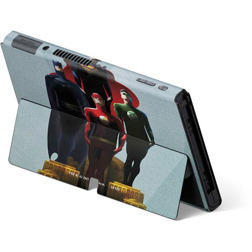 Justice League Standing Pose Team Nintendo Switch OLED (2021) Skin