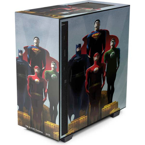 Justice League Standing Pose Team NZXT H510 Compact ATX Mid-Tower Case Skin