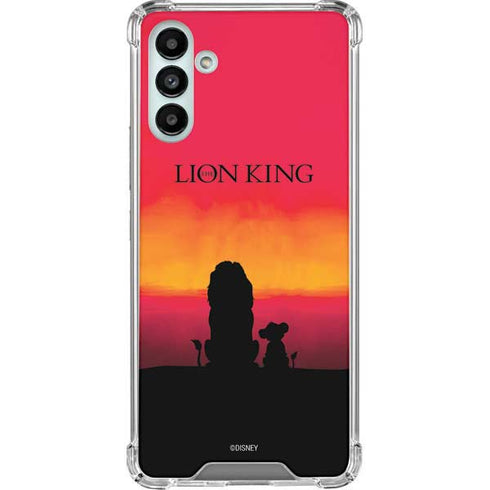 Disney The Lion King Movie Poster Art Galaxy A13 5G Clear Case